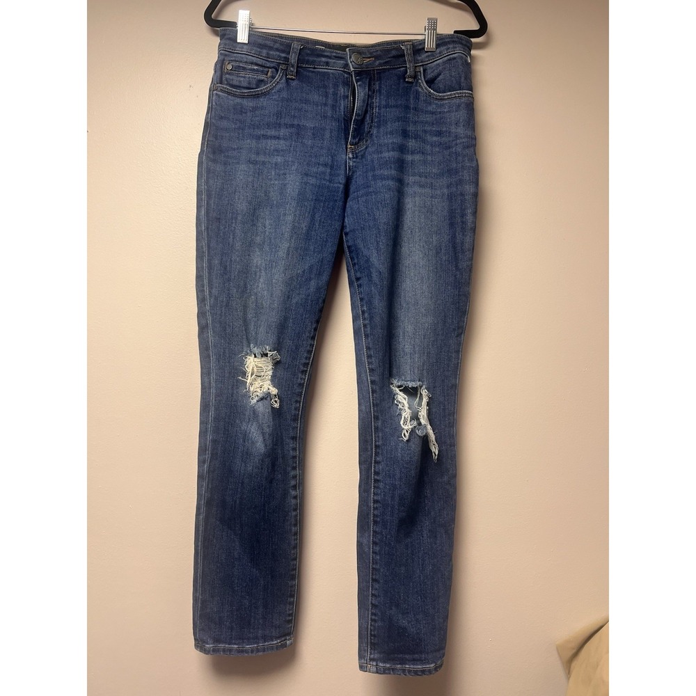 KUT from the Kloth Catherine High Rise Boyfriend Jeans Womens Size 4 Distressed